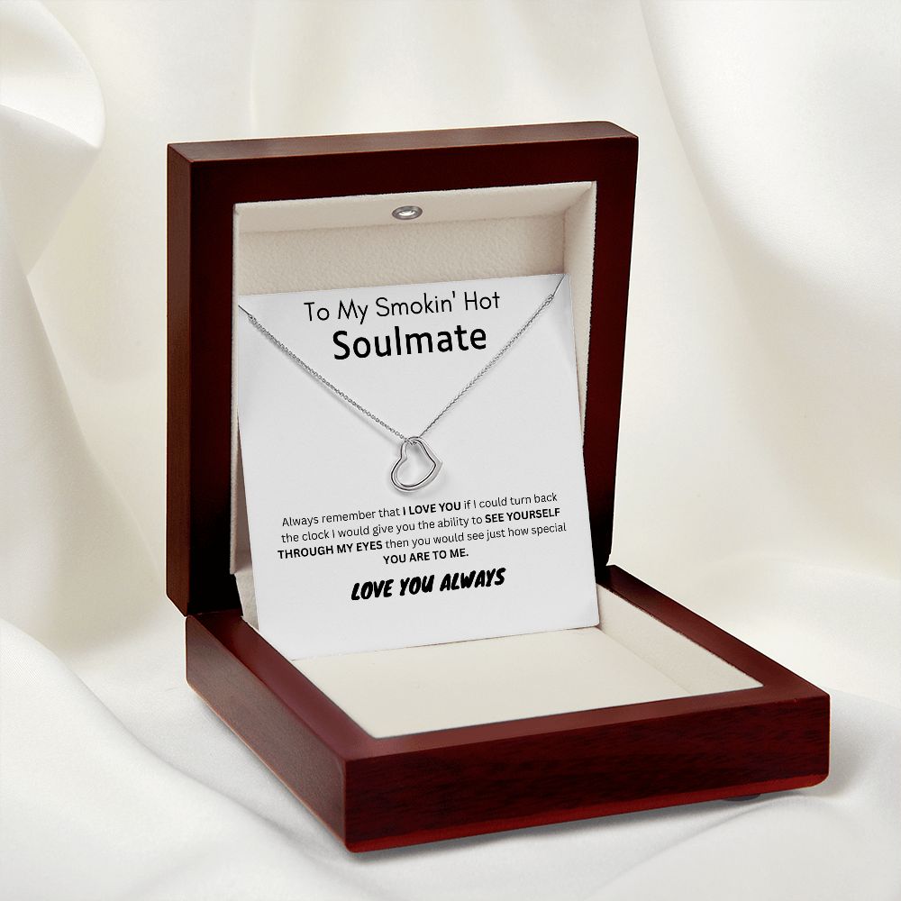 To My Soulmate | Delicate Heart Necklace
