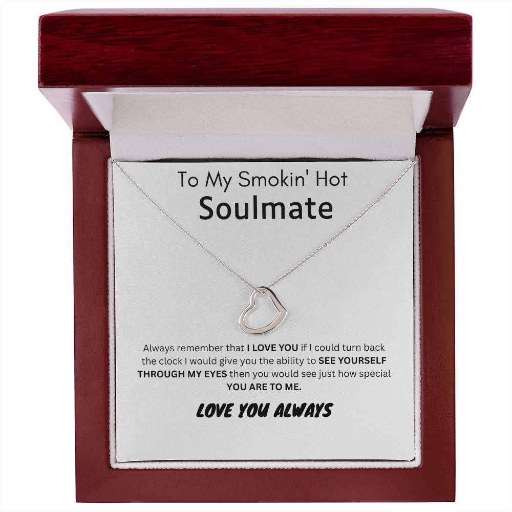 To My Soulmate | Delicate Heart Necklace