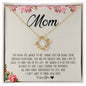 Mom You Mean The World To Me | Love Knot Necklace