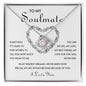 To My Soulmate I Love You | Love Knot Necklace