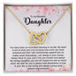 To My Beautiful daughter | Interlocking Hearts Necklace