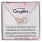 To My Beautiful daughter | Interlocking Hearts Necklace